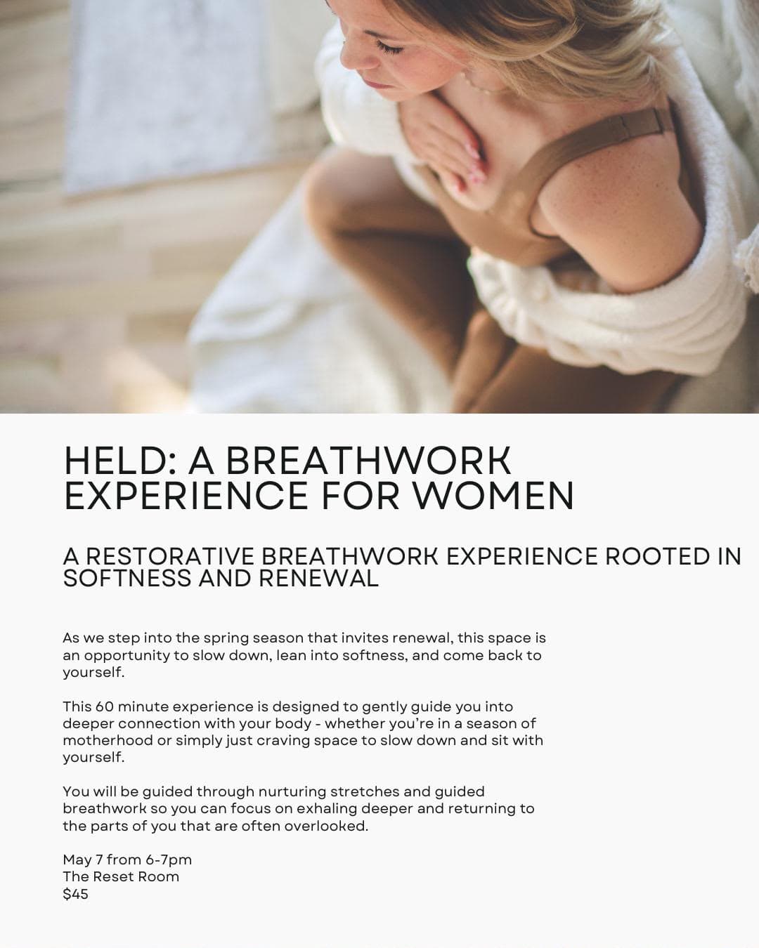 A Breathwork Experience for Women flyer
