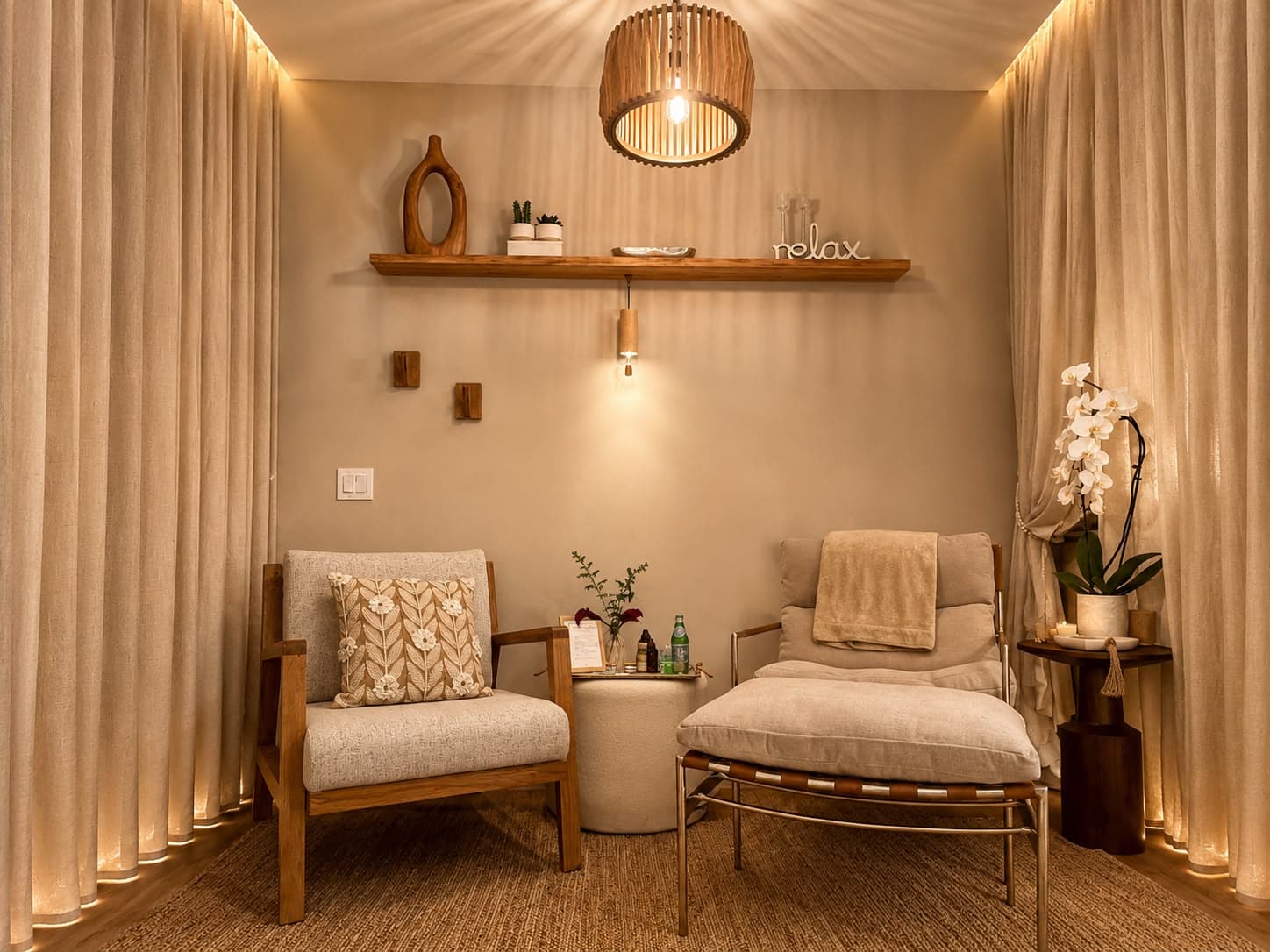 The Reset Room lounge seating area
